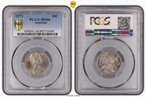 1975 10C MS66