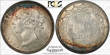 1896 20C Large 96 AU58