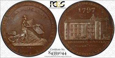 1797 Tk 1/2D DH-18 Angusshire Dundee MS64+ BN