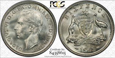 1943-D 6D KM-38  Ag MS65+