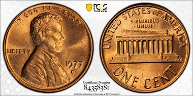 1977-D 1C MS66RD