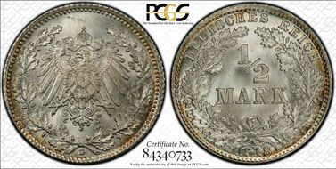 1918-D 1/2 Mk J-16 MS68