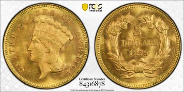 1879 $3 MS64