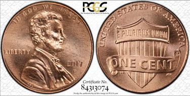 2017-P 1C Shield First Strike MS66RD