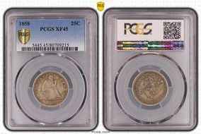 1858 25C XF45