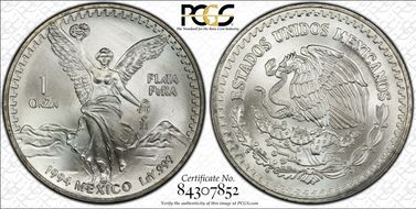 1994-Mo Onza Libertad Ag MS68