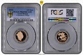 2016 1/2 Sov S-SB10 Celebratory Effigy PR69DCAM