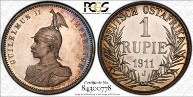 1911-J Rupie PR65CAM