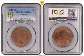 1955 (m) 1D MS63BN