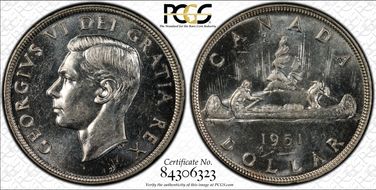 1951 S$1 MS63
