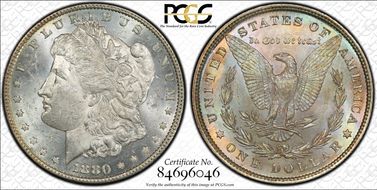 1880 $1 MS62