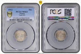 1912 50C Gad-420 F-190 MS64