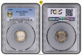 1919 50C Gad-420 F-190 MS66