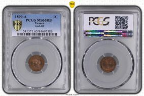 1890-A 1C Gad-88 F-104 MS65RB