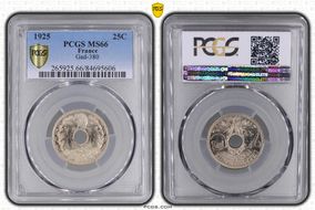 1925 25C Gad-380 F-171 MS66