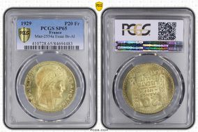 1929 P20 Fr GEM-199.5 Essai CuAl SP65