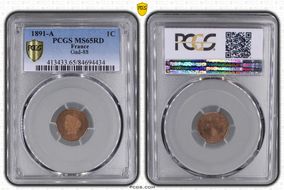 1891-A 1C Gad-88 F-104 MS65RD