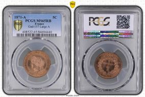 1871-A 5C Gad-157 F-118 MS65RB