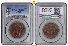 1906 10C Gad-277 F-136 MS65RB