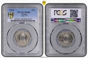 1914 25C Gad-379 F-170 MS68