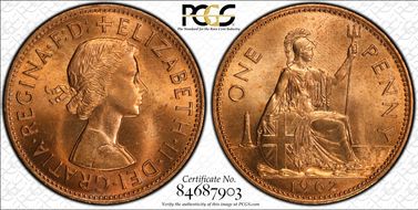 1962 1D S-4157 MS65RD