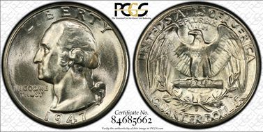 1947-D 25C MS66+
