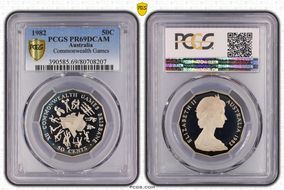 1982 50C Commonwealth Games PR69DCAM