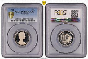 1982 10C PR68DCAM