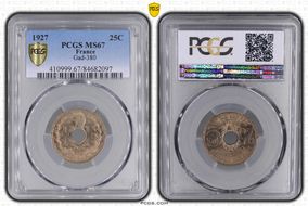1927 25C Gad-380 F-171 MS67