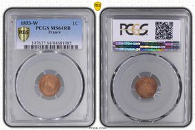 1853-W 1C Gad-86 F-102 MS64RB