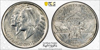1938 50C Arkansas MS65