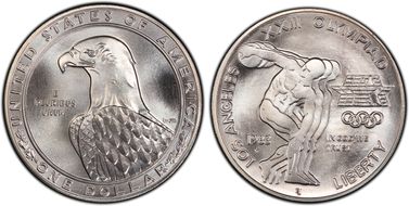 1983-P $1 Olympic MS69