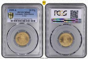 1939-A 10 Pfg J-364 MS65