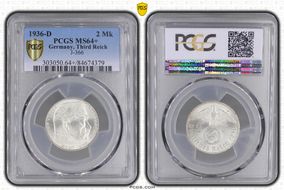 1936-D 2 Mk J-366 MS64+