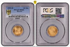 1893-D 10 Mk J-199 MS66