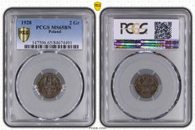 1928(w) 2 Gr KM-9a MS65BN