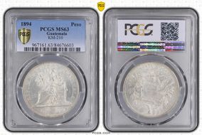 1894 Peso KM-210 MS63