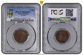 1841 1/4D S-3950 MS65BN