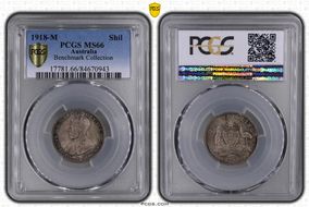 1918-M Shil MS66