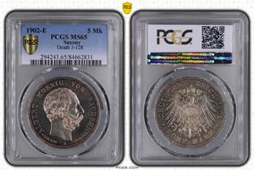 1902-E 5 Mk Death J-128 MS65