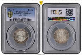 1933-F 2 Mk Luther J-352 MS65