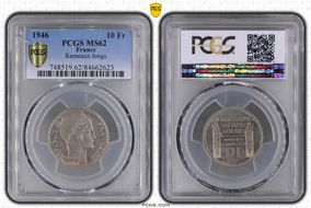 1946 10 Fr Rameaux longs Gad-810 F-361 MS62