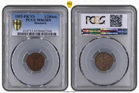 1852-FK VS 1/2Rbsk MS63BN