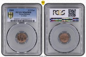1868 1/3 Far S-3960 MS65RB