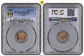 1881 1/3 Far S-3960 MS64RD