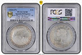 (1834-37) NG 8 R KM-106.2 C/M on C.A.R. 8R XF40