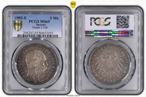 1902-E 5 Mk Death J-128 MS65