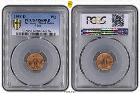 1938-D Pfg J-361 MS65RD