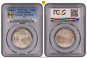 1938-D 5 Mk J-367 MS64