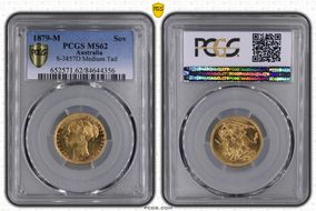 1879-M Sov S-3857D Medium Tail MS62